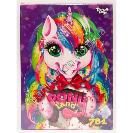 Набір ''Pony Land 7в1'' ігри+творчество укр (5)
