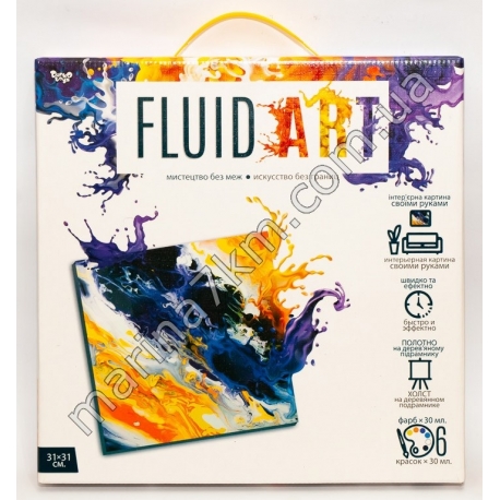 Картина ''Fluid Art'' на холсте 31×31см (5)