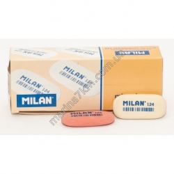 Гумка овальна 124''TM MILAN''4,9*2,3*0,9 см,.mix