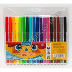 Фломастери 18 кольорів Super Washable,1690-18,TM''Marco''
