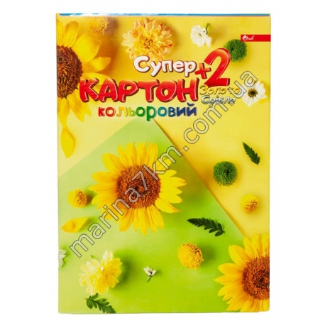 Кольоровий картон Супер +2 (золото, срібло)