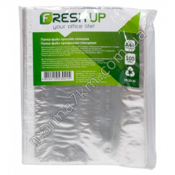 Папка-файл пластикова Fresh Up A4+30 мкм з перфарацією на 11 отворів, глянсова фактура 100шт/уп