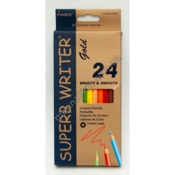 Олівці 12 кольорів шестигранні,Superd Writer Gold,E4100G-24CB,TM''Marco''